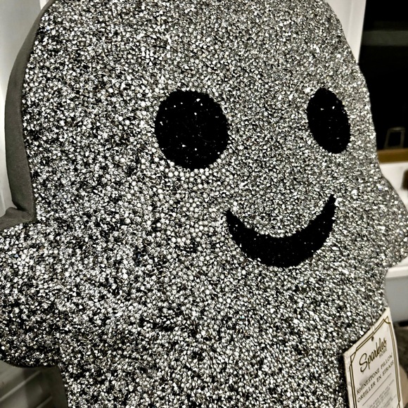 NWT Rhinestone Sparkle Ghost Pillow by Sparkles Home - Picture 4 of 9